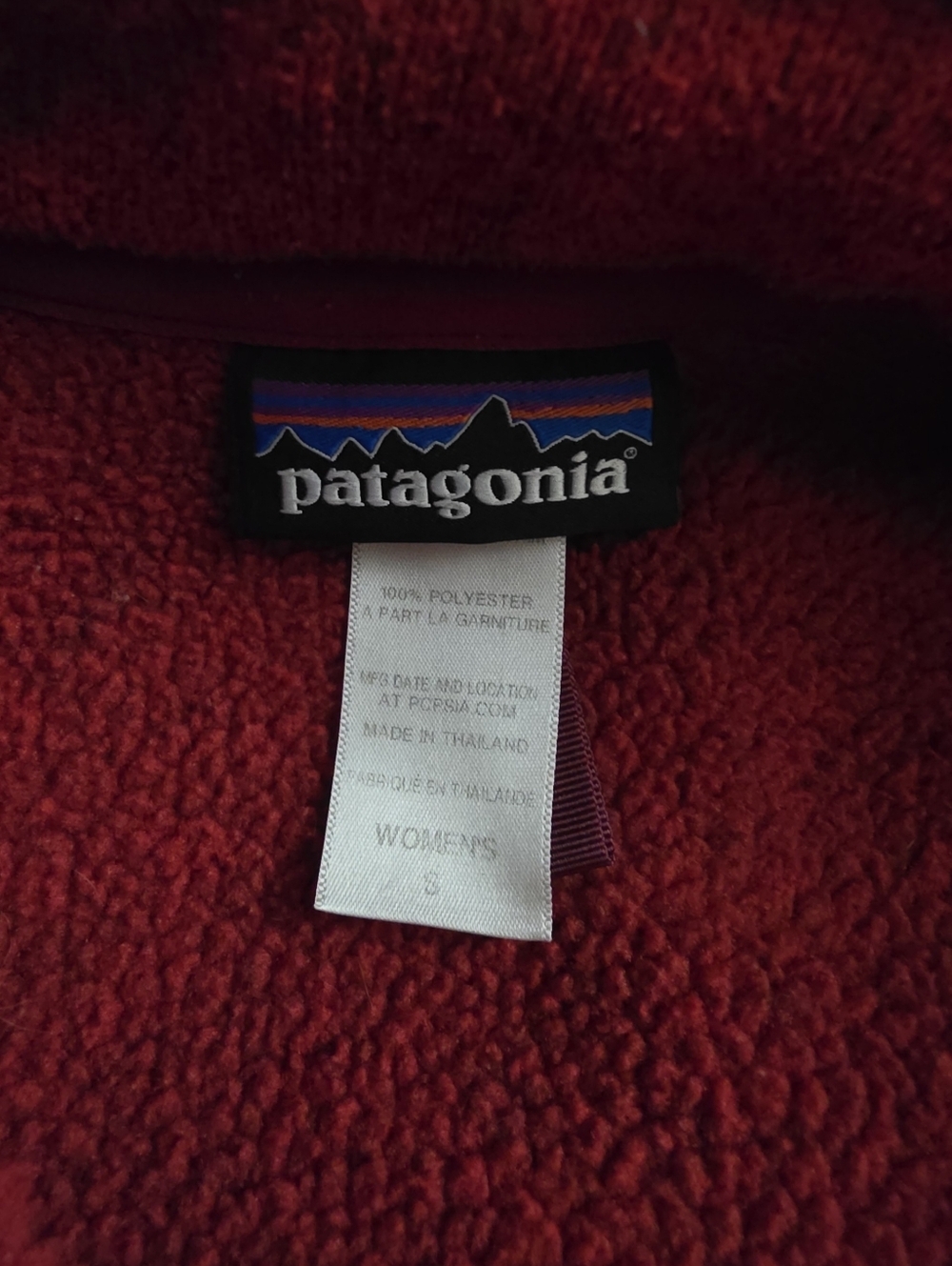 Women's Size Small Patagonia Better Sweater Quarter Zip Preloved - Picture 4 of 4